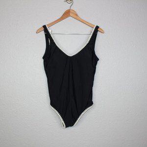 Mossimo Black Scoop Neck One Piece Swimsuit NWT